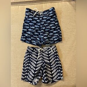 Janie and Jack Shark Print Swim Shorts
